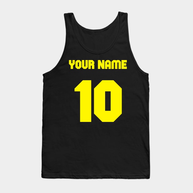 Custom Request Football, Soccer, Basketball, Sports - Your name, Number and Color Tank Top by Lumos19Studio